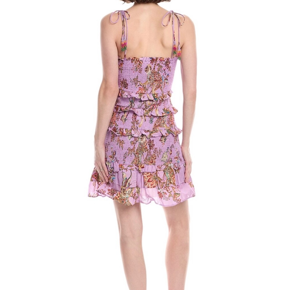 Farm Rio Tiered Purple Dress monkey lilac - Picture 6 of 7